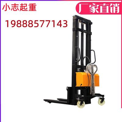 小型堆高车电瓶液压升高车升降车堆高机卸货叉车升叉半电动1吨