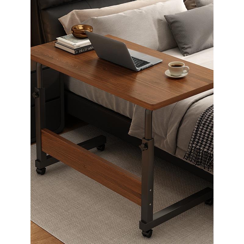 床边桌可移动简易出租屋折叠桌移动书桌简易电脑桌卧室家用小桌子