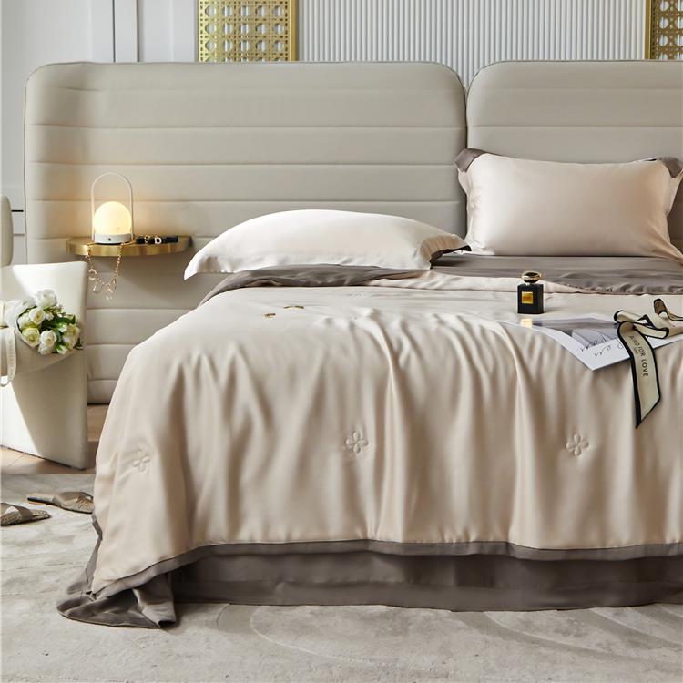 夏季凉感100支兰精天丝夏凉被莱赛尔空调被裸睡薄被子夏被四件套