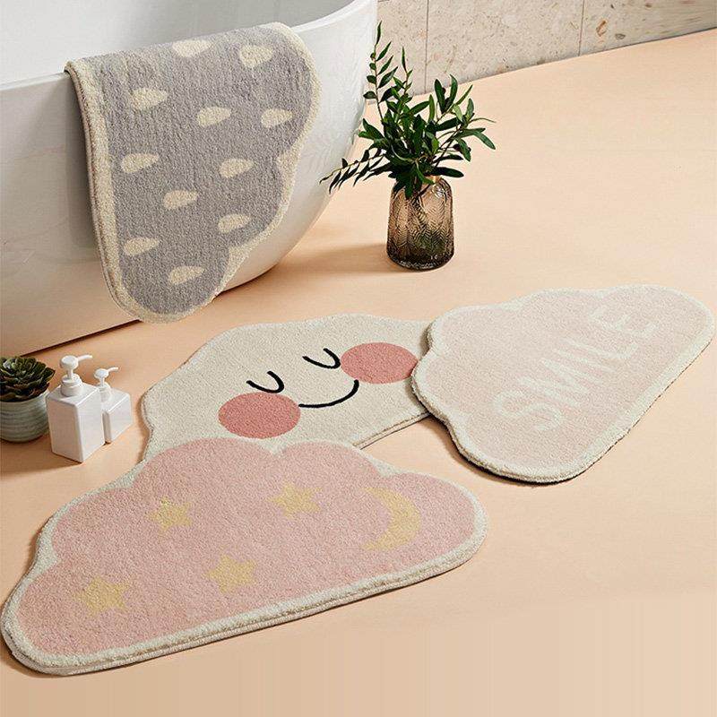 化妆室门口地垫吸水凉垫子卡通趣味浴室防滑吸水脚垫家用进门门垫,居家布艺,家用脚垫,淘宝优惠券,粉丝福利购,淘宝优惠卷