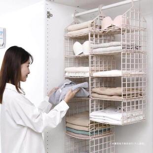 衣柜收纳层架整理架分层折叠简易宿舍好物衣橱悬挂式省空间挂篮