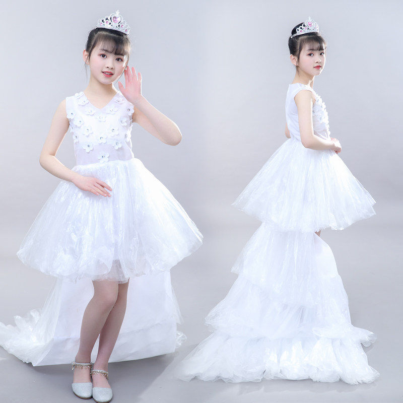 六一环保服装儿童幼儿园演出女走秀衣服天使亲子手工创意主持人