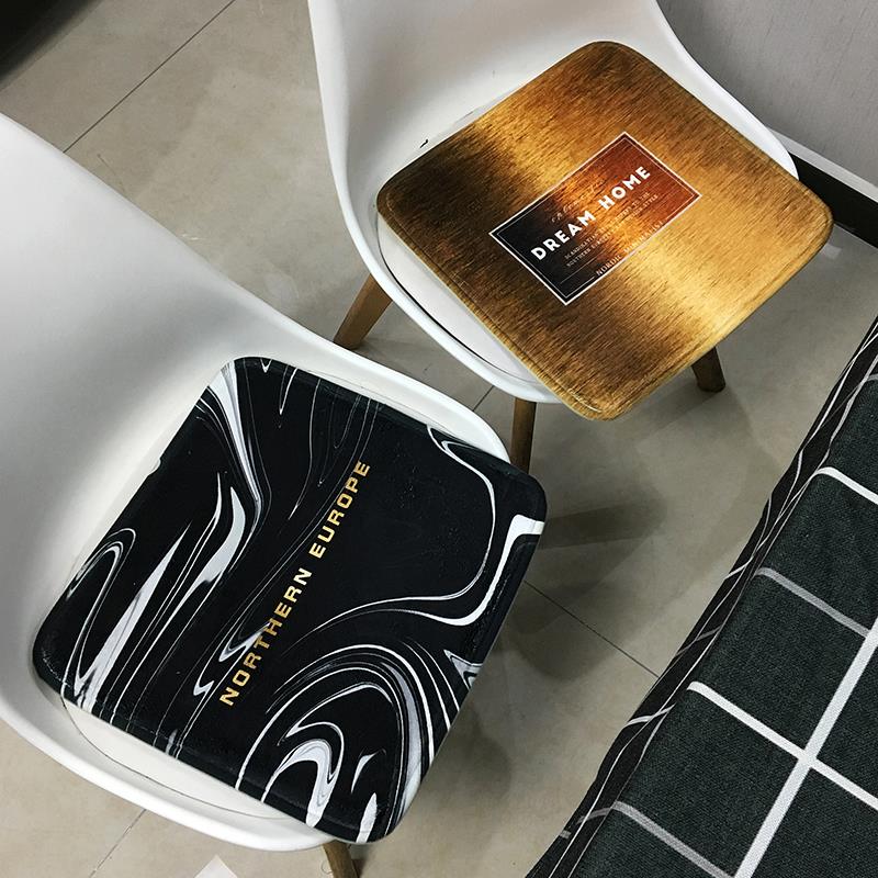 北欧ins金属风坐垫 咖啡店餐椅垫沙发吊椅垫转椅子凳子汽车坐垫