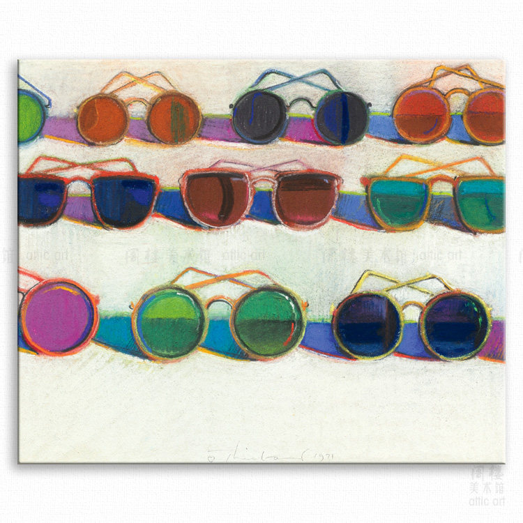 墨镜 WayneThiebaudw 伟恩第伯 波普艺术装饰画衣帽间酒吧时装商,家居饰品,现代装饰画,淘宝优惠券,粉丝福利购,淘宝优惠卷