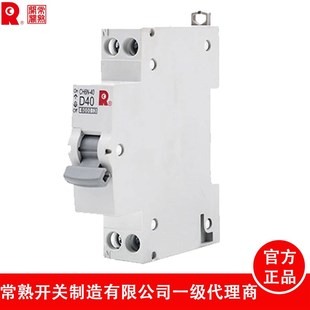 常熟开关厂CH6LN N窄体36MM 40漏电保护器20A双进双出空气开关1P