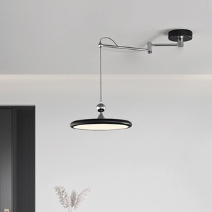 光年 意式极简摇臂灯餐厅吊灯简约现代吧台可移动餐桌全光谱吊灯