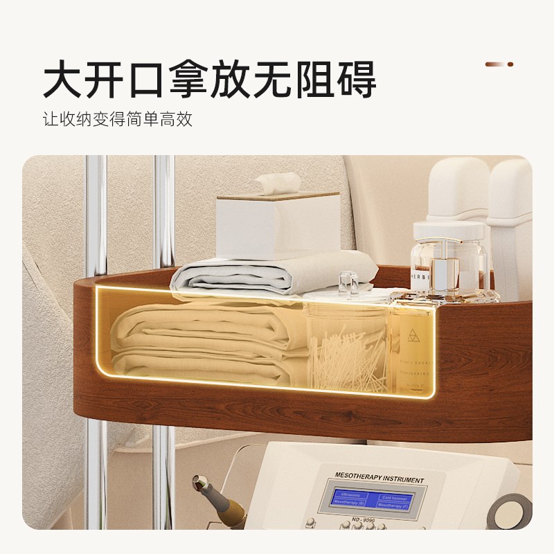 中古美容院专用小推车落地u分层皮肤管理美甲美发置物架美容工具