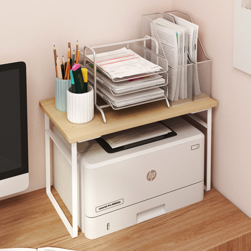办公室置物架桌面收纳打印机笔记本电脑床上懒人学生宿舍小书桌子