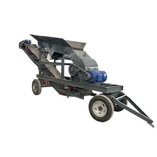 小型移动锤式制砂机铁矿石鹅卵石破碎机锤破制沙生产线玻璃打沙机