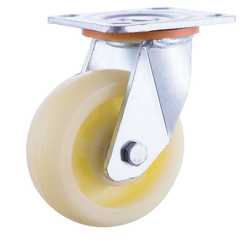 万向轮脚轮重型车轮 8寸双轴承工业轮尼龙平板推车轮4寸5寸6寸