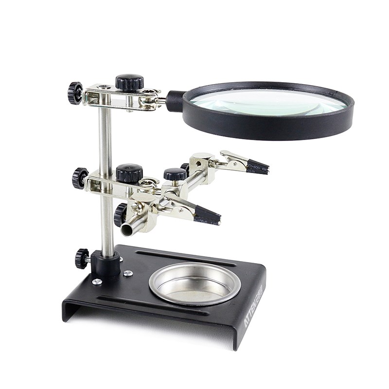 安泰信放大镜维修支架FTs-90A电烙铁辅助焊接电路板夹子电子工具