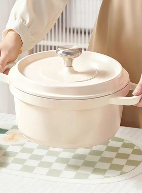 日本珐琅锅陶瓷炖锅炖盅砂锅铸铁锅煲汤锅搪瓷不粘锅电磁炉焖煮锅