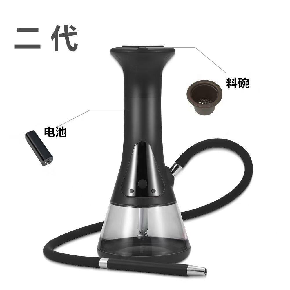 水烟壶阿拉伯 跨境热销二代新款高端智能LED电子水烟壶商务礼品