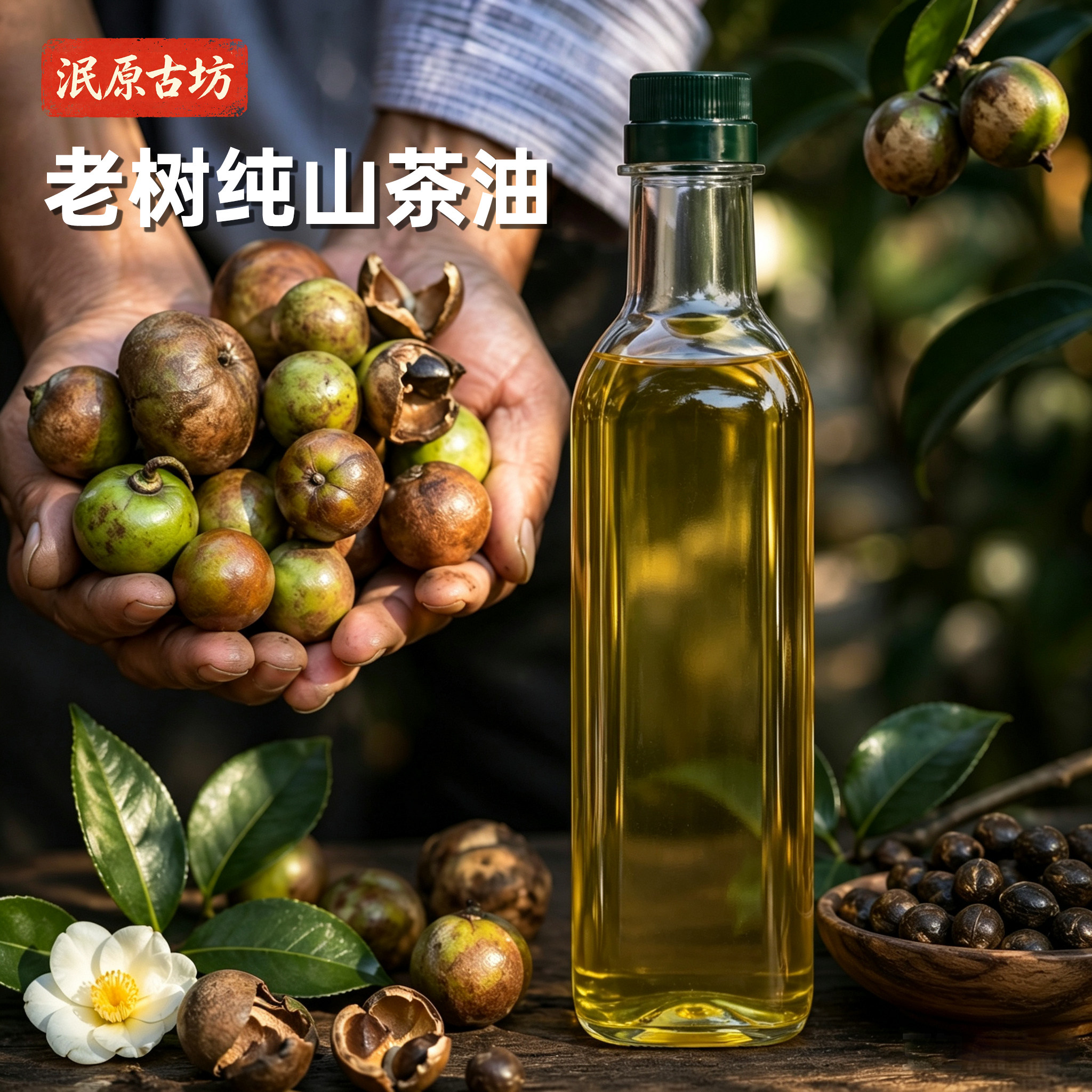 衢州农家自榨野生茶籽油纯正山茶油老茶子油月子油土茶仔油食用油