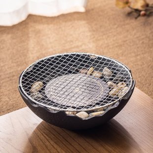 围炉煮茶烧烤炉网红家用室内小型烧烤烤茶炉电陶炉器玻璃壶套薇妍