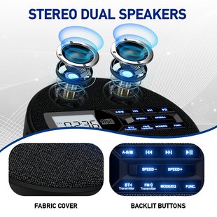 多功能蓝牙CD播放器,复读机,学习机立体声喇叭USB播放器 布艺款