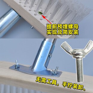 硬塑料丝地板刷长柄大号刷墙角青苔瓷砖水泥地厨房卫生间地毯水池