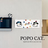 波点小狗开关贴纸自粘可裁剪插座面板美化贴卡通家用开关装 饰墙贴