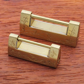 樟木箱迷你小铜锁仿古首饰盒箱子锁纯铜横开小锁老式 木箱复古挂锁