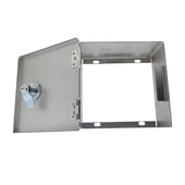 不锈钢电动车室外户外充电防盗盒带锁明装 开关插座防雨水防溅 暗装