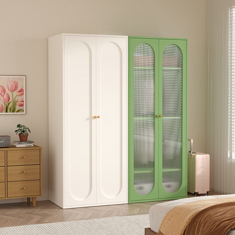 铁艺衣柜家用卧室轻奢风大容量储物柜多巴胺无甲醛儿童衣物收纳柜