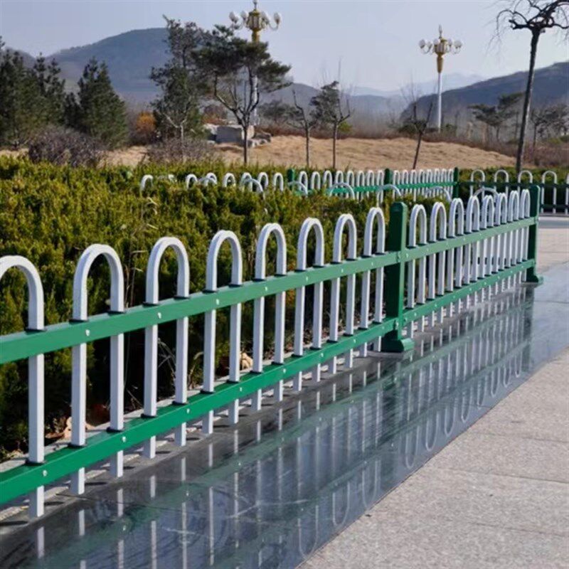 绿化带围栏花池草坪护栏花圃锌钢园林隔离栏公园花池铁艺小区栅栏