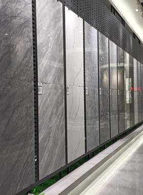 地砖600x1200瓷砖客厅灰色通体防滑全瓷地板砖连纹磁砖60x120墙砖