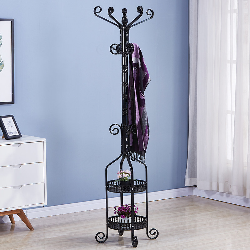 杰尼恩衣帽架落地铁艺挂衣架卧室客厅大衣架时尚家用衣架子多功能