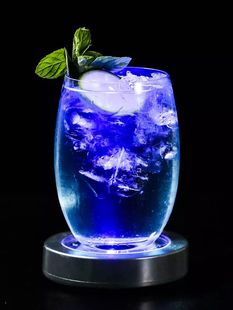 led发光杯垫 酒吧鸡尾酒发光底座灯 酒杯垫底灯光发光调酒底座灯