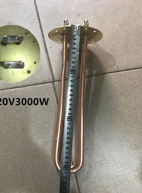 开水器加热管 步进式电热开水机加热管吧台机加热棒法兰直径100MM