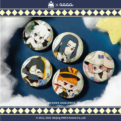 罗小黑星律回响系列马口铁徽章