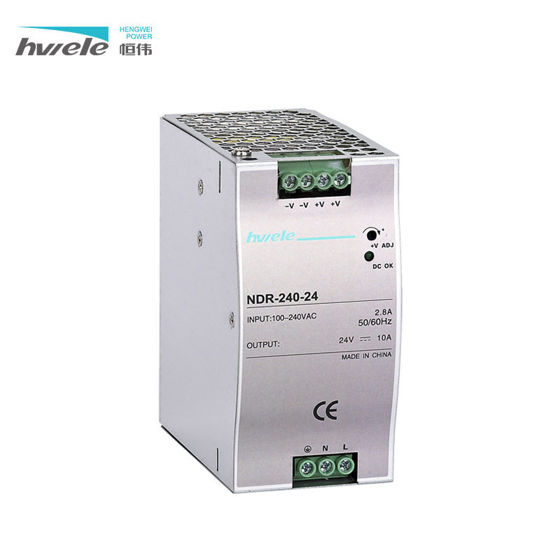 NDR导轨式开关电源交流转直流NDR-480W12V24V工业级电源卡轨道led