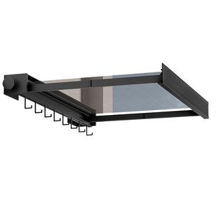 卫生间隐形折叠毛巾架浴室免打孔置物架壁挂浴巾架放衣服收纳架子