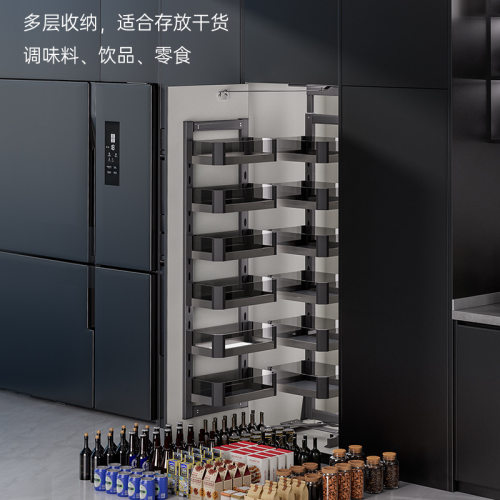 库博大怪物拉篮厨房橱柜高深餐边调味篮零食柜储蓄柜收纳联动拉篮