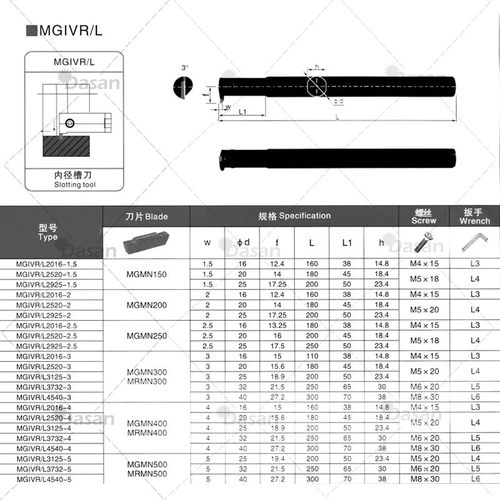 跨境数控白色刀杆内孔槽刀杆mgivr2016/2520-1.5数控切断刀杆