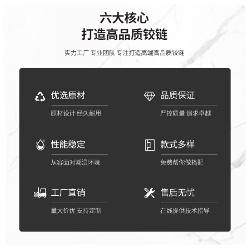 卫浴五金定制淋浴房玻璃门合页135度加厚实心黄铜弹簧铰链GH403