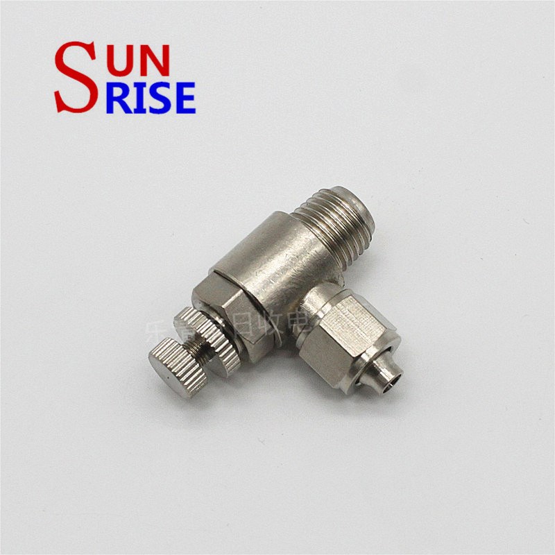 全铜快拧接头 调速阀SL6-01/02 单向节流阀 气动快速接头气管接头