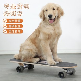宠物滑板狗狗法斗专用滑板车斗牛B犬猫柯基英斗泰迪专业板狗用转