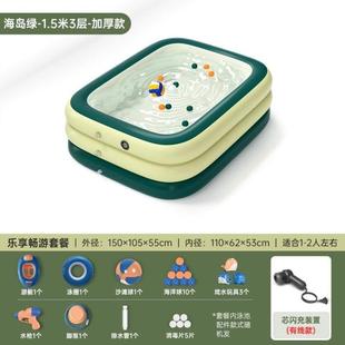 急速发货b游泳池家用大人室外儿童家庭充气可折叠大型简易加厚加