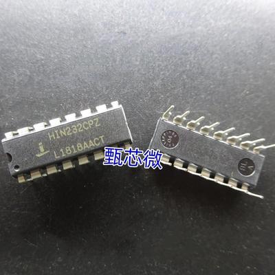 HIN232CPZ全新进口原装Intersil 接口IC DIP16 HIN232CP 直拍