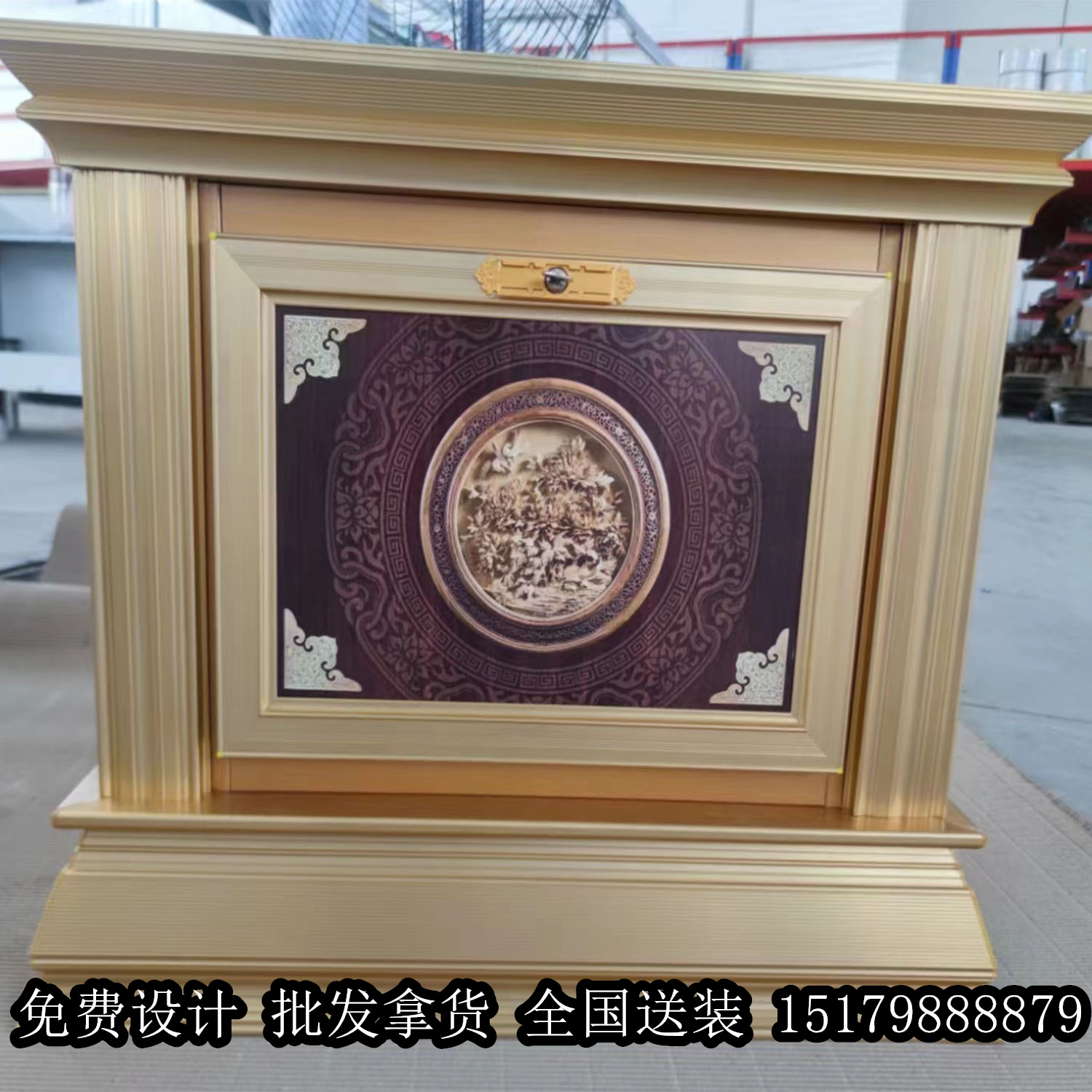 祠堂骨灰盒存放架村镇乡镇宗祠家族式牌位智能型骨灰寄存架寄存柜