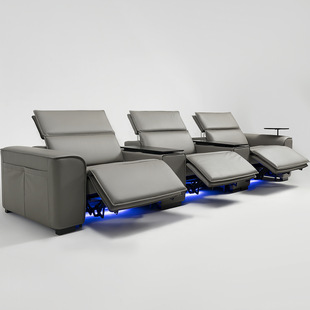 双人电动沙发意式真皮极简影音室功能头枕别墅影视厅家庭影院座椅