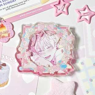 结缘祈愿亚克力吧唧砖谷美吧唧收纳展示砖清透桌面装饰摆件送闺蜜