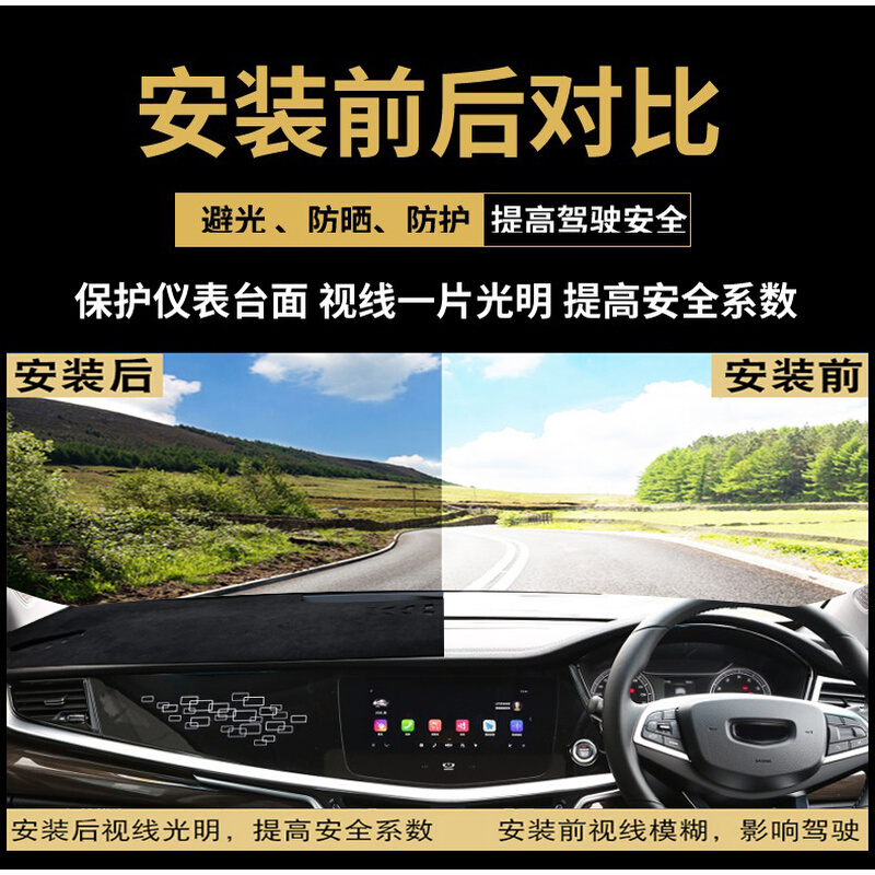 适用于港版右舵起亚KIA EV6仪表台避光垫ev6中控盘遮阳遮光防晒垫 汽车用品/电子/清洗/改装 防滑垫/防护垫 原图主图