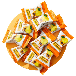 秋梨枇杷膏爆浆流心软糖夹心糖果奖励学生休闲招待健康小零食散装
