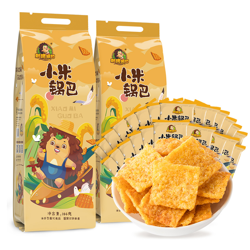 小米锅巴网红办公室休闲零食小吃