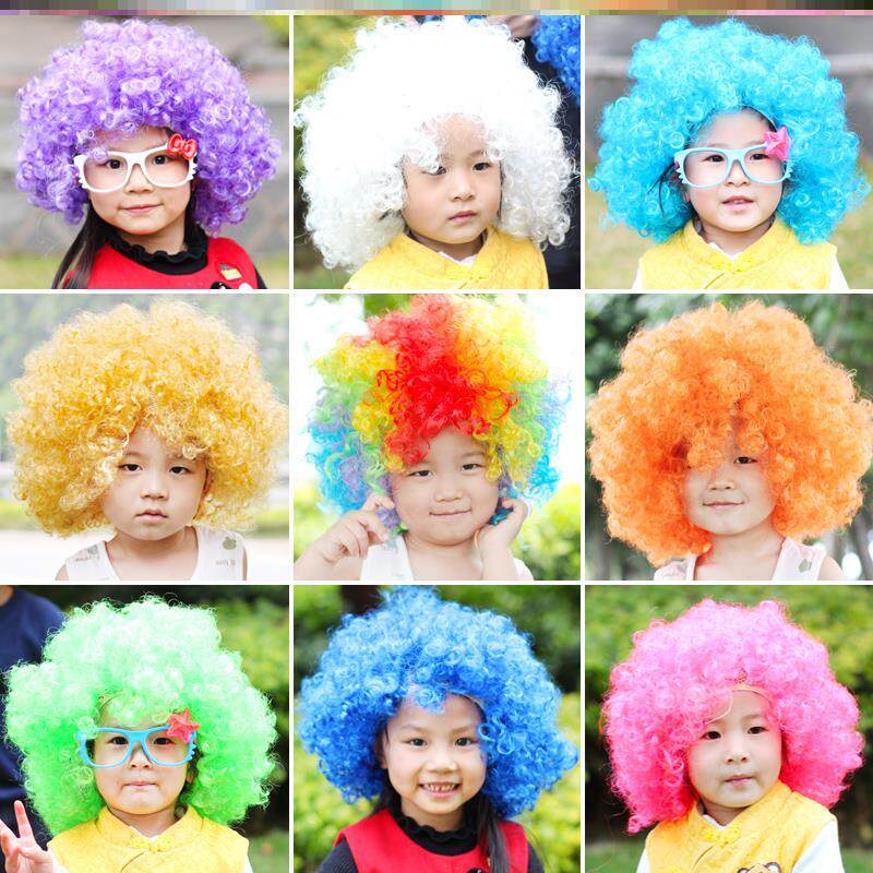 幼儿园疯狂发型日儿童男孩女孩自由搞怪头发节炸裂的杀马特发型