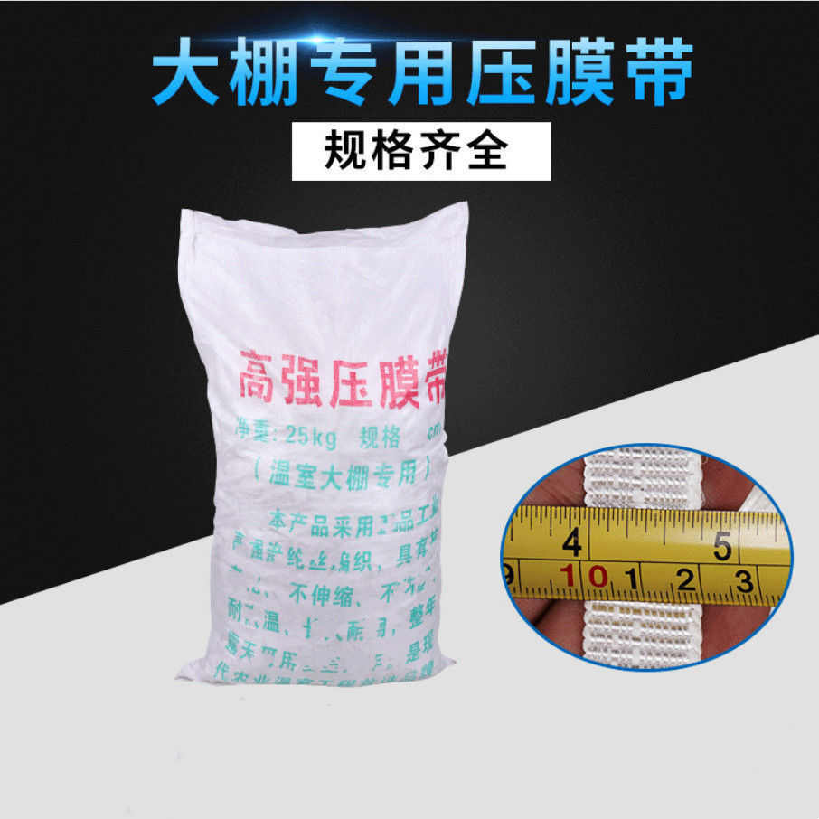 热销大棚压膜带白色涤纶大棚压膜带压膜绳压膜线压棚X绳大棚拉绳