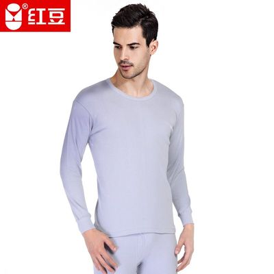 红豆内衣男士低圆领纯棉全棉100棉秋衣秋裤套装3258有加大加肥码