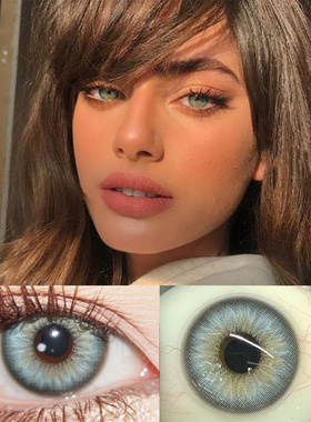 基因种子绿虹膜未来细胞灰色美瞳二次元显色cosplay小直径混血